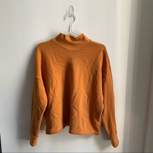 Madewell Tops - Madewell MD030 Hemp Cotton Mock Neck Sweatshirt
